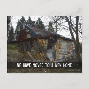 We have moved to a new home Countryside Announcement Postcard