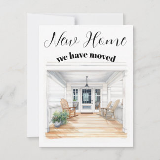 We Have Moved to a New Home Note Card