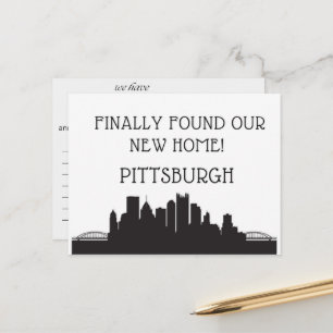 We Have Moved to Pittsburgh Postcard