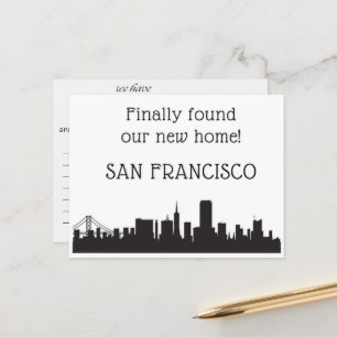 We Have Moved to San Francisco Postcard