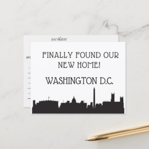 We Have Moved to Washington, D.C. Postcard