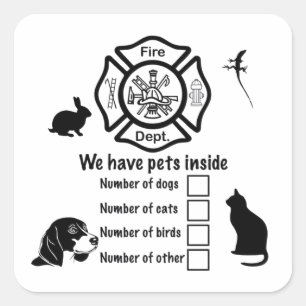 We Have Pets Inside – Emergency Rescue Sticker