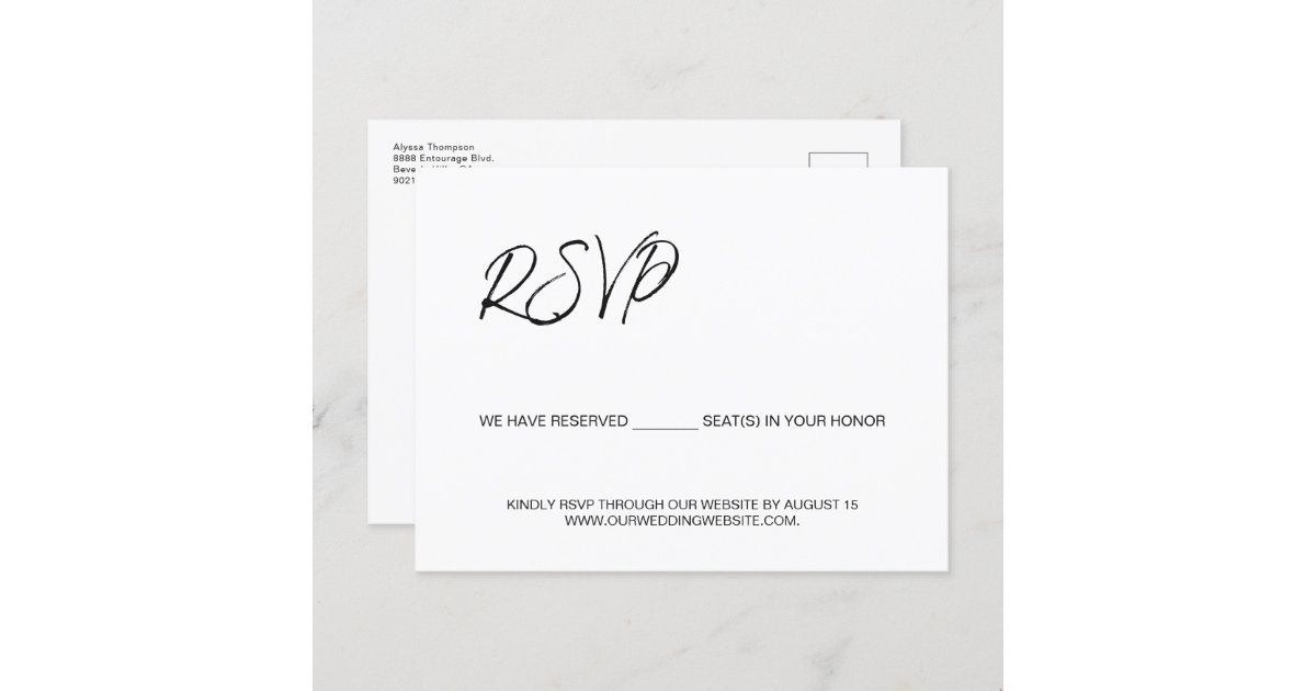 We have reserved seats for you template budget postcard Zazzle