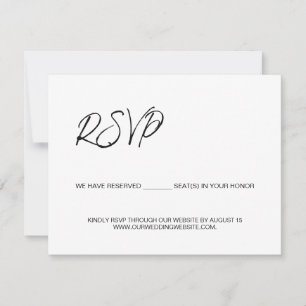 We have reserved seats for you template minimalist