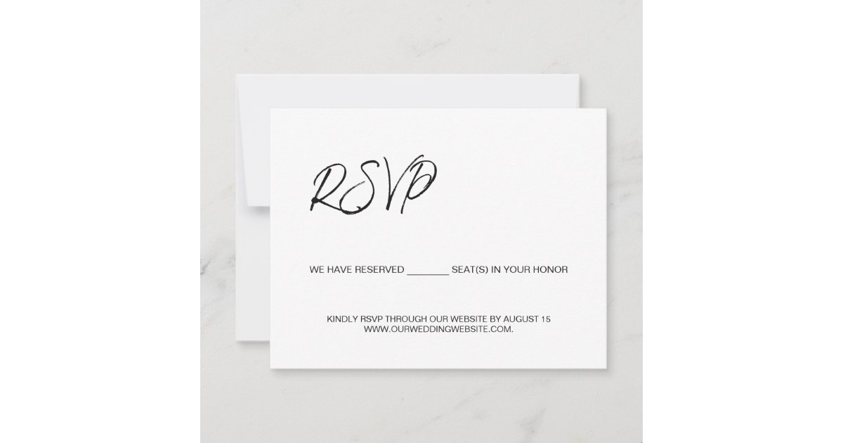 We have reserved seats for you template minimalist Zazzle We have reserved seats for you template minimalist Zazzle