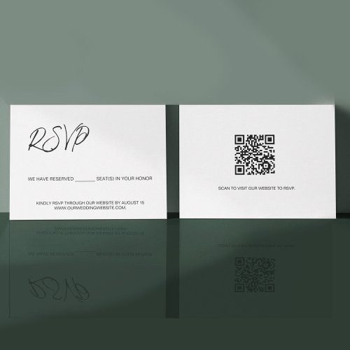 We have reserved seats for you template QR CODE