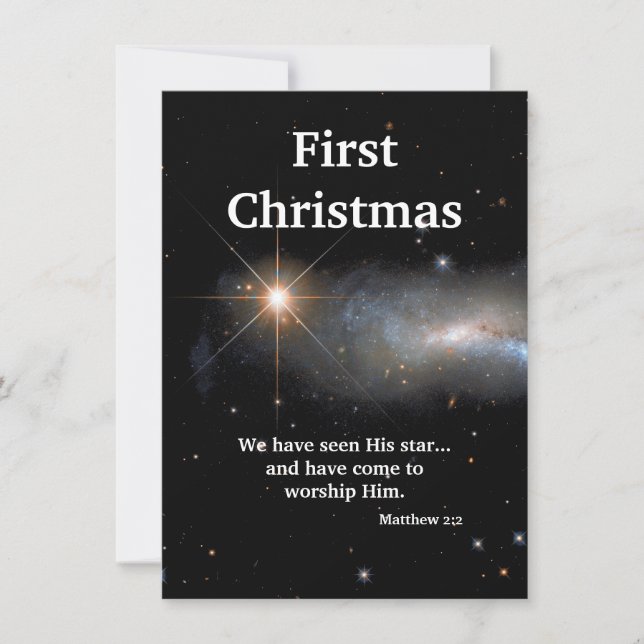 We Have Seen His Star Holiday Card (Front)