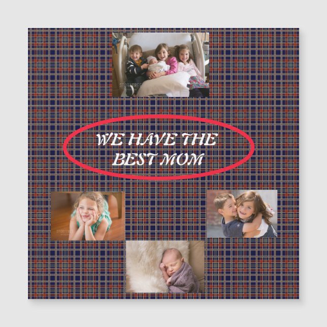 We Have the Best Mom Tartan Plaid 4 photos  (Front)