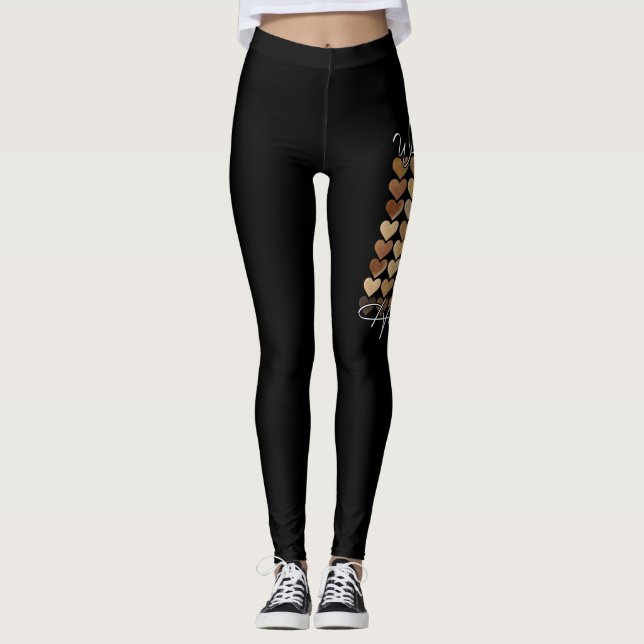 We Have The Same Heart Inside Black Month History Leggings (Front)