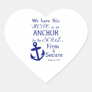 We Have This Hope... Heart Sticker