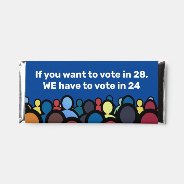 We Have to Vote in 24 Hershey Bar Favors (Front)
