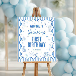We Haven't Slept One Bit Birthday Welcome Sign