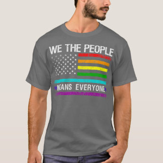 We he People Means Everyone Vintage LGB Gay Pride T-Shirt