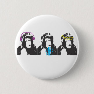 We Hear, We Speak, We See Things Pinback Button