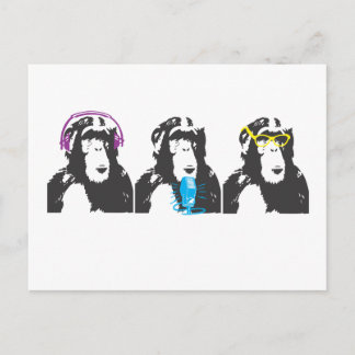 We Hear, We Speak, We See Things Postcard