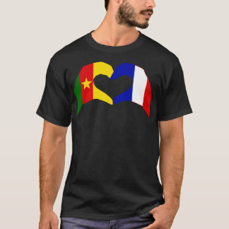 We Heart Cameroon France Multinational Patriot Fla T-Shirt
