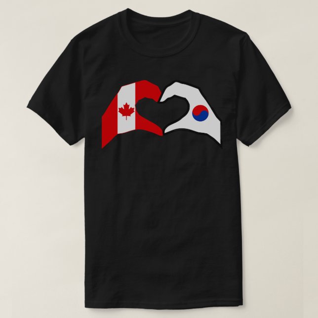 We Heart Canada Korea Patriot Flag Series T-Shirt (Design Front)