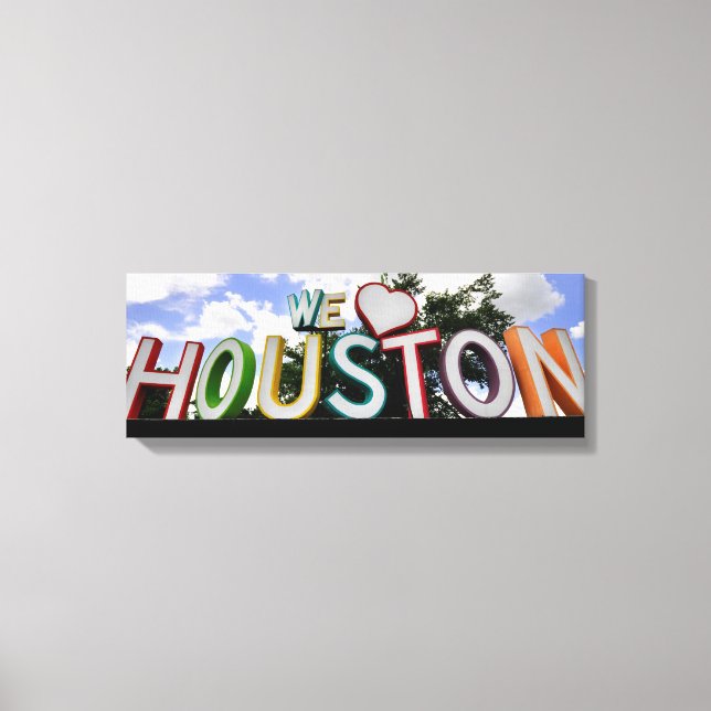 we heart houston canvas print (Front)