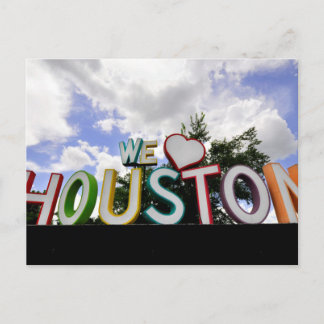 we heart houston postcard