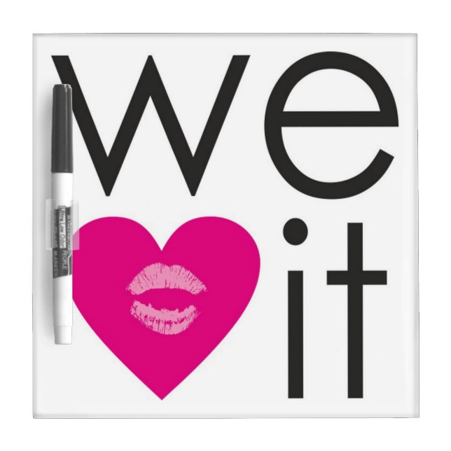 We Heart It Dry Erase Board (Front)