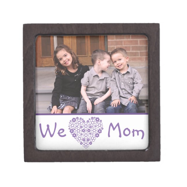 We Heart Mom Photo Gift Box (Front)