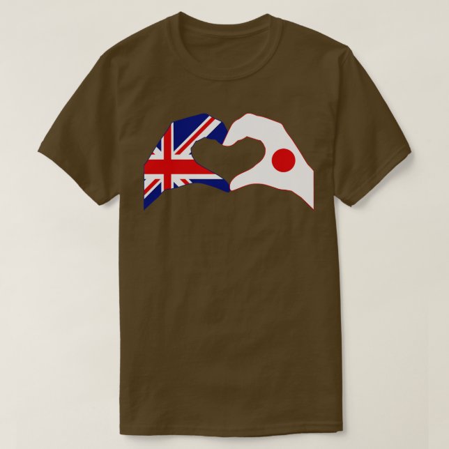 We Heart UK Japan Multinational Patriot Flag Serie T-Shirt (Design Front)