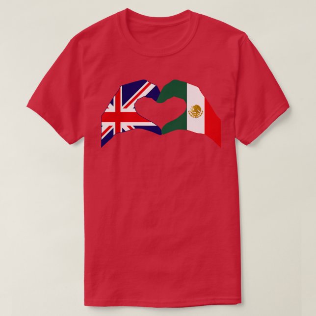 We Heart UK Mexico Patriot Flag Series T-Shirt (Design Front)