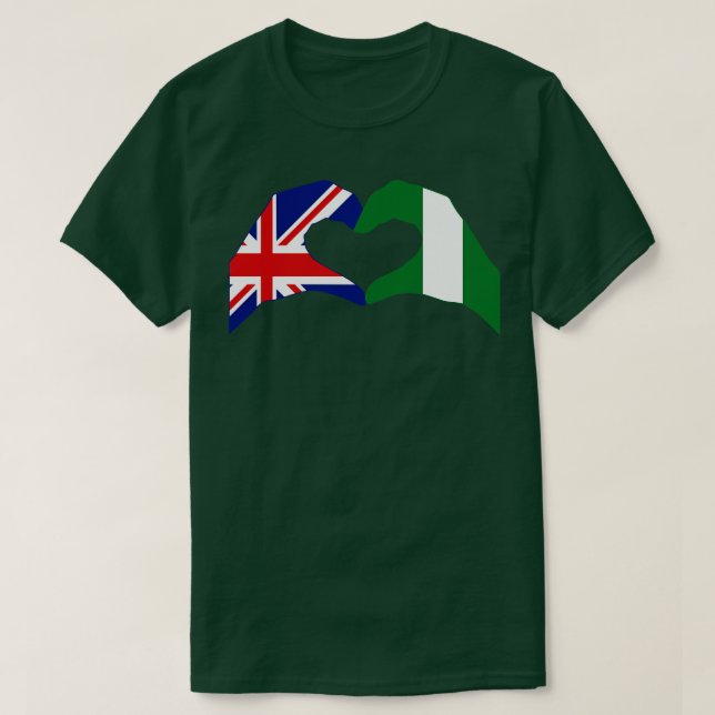 We Heart UK Nigeria Patriot Flag Series T-Shirt (Design Front)