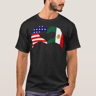 We Heart USA Mexico Patriot Flag Series T-Shirt