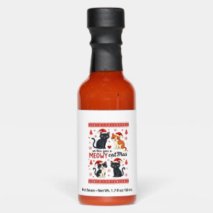 We Hiss You A Meowy Catmas Funny Cat Christmas Ugl Hot Sauces