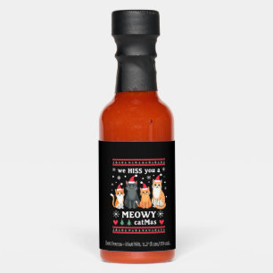 We Hiss You A Meowy Catmas Funny Cat Christmas Ugl Hot Sauces