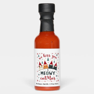 We Hiss You A Meowy Catmas Funny Cat Christmas Ugl Hot Sauces
