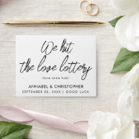 We Hit the Love Lottery Wedding Favor | Have Some