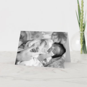 We hold their hands for just a moment... card