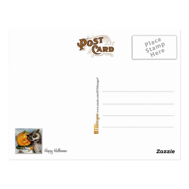 We Hoot A Halloween Greeting To You Postcard