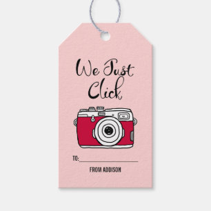 We Just Click Camera Valentine Gift Tags