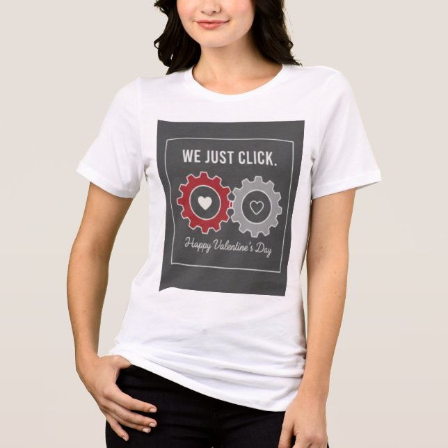 "We Just Click" Premium Tri-Blend Tee (Front)
