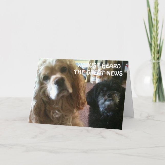 WE JUST HEARD THE NEWS BIRTHDAY CARD (Front)