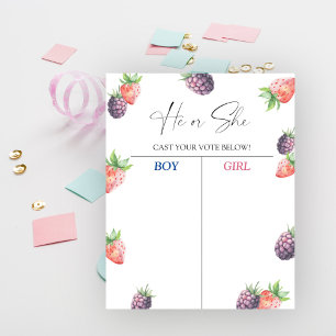 We know gender reveal chart