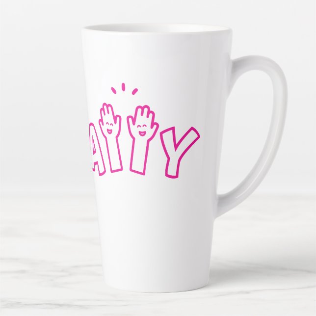 We like Fridays a LATTE Mug (Right)