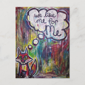 We Like Me for Me post card