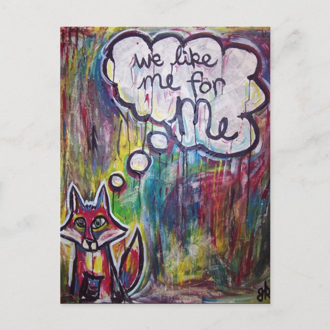 We Like Me for Me post card (Front)