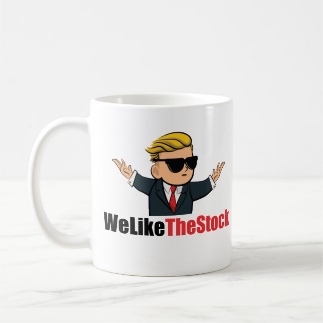 We Like The Stock (Wall Street Bets) Two-Tone Coffee Mug (Left)