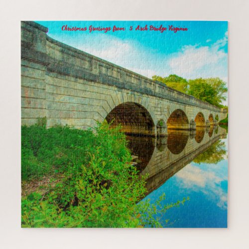 We Love  5 Arch Bridge Virginia Jigsaw Puzzle