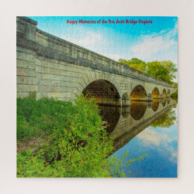 We Love  5 Arch Bridge Virginia Jigsaw Puzzle (Vertical)