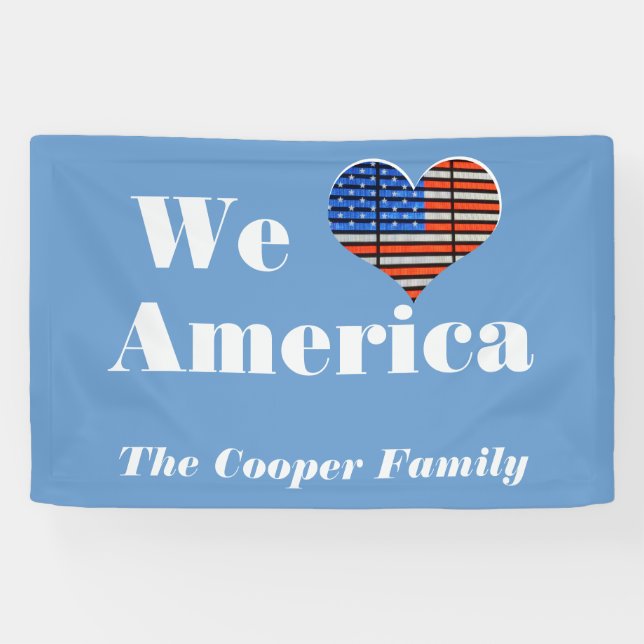 We Love America Banner (Horizontal)