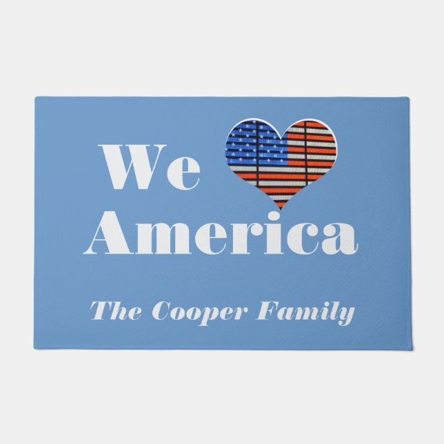 We Love America Doormat (Front)