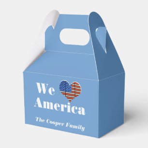 We Love America Favor Boxes