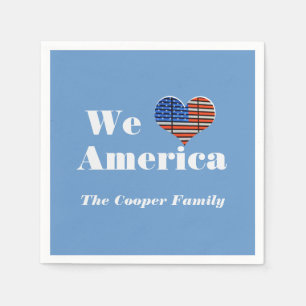 We Love America Napkins