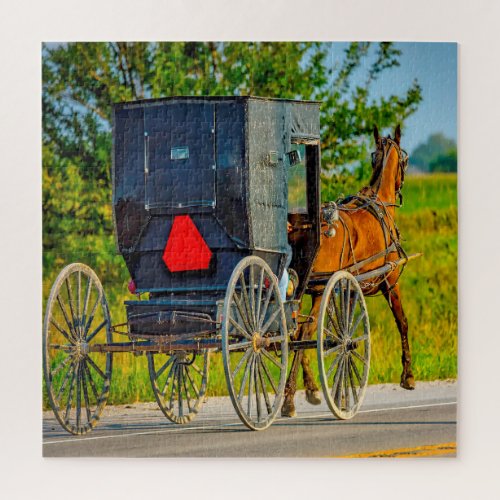 We love Amish Carraiges in Iowa Jigsaw Puzzle